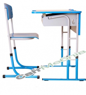 Комплект: стіл 1-місний антиск.№4-6 + стілець