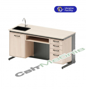 Стіл демонстраційний Pro Line з мийкою та стільницею HPL