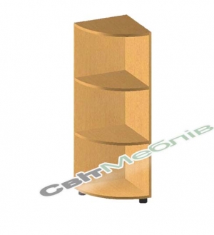 Кутовий елемент з радіус. полицями БЮ508