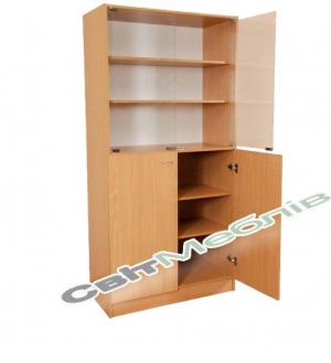 Шафа зі склян.дверима С-027