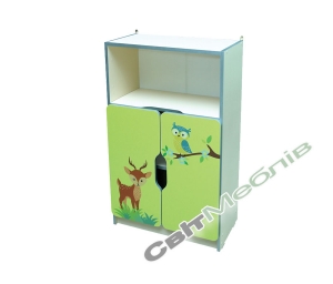 Стінка дитяча "Звірята" №3 напівзакрита