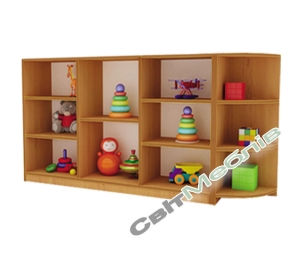 Стелаж для іграшок з кутовим елементом