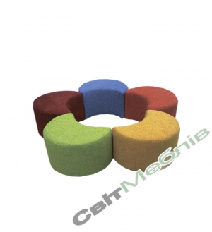 Комплект пуфів дитячих "Веселка"