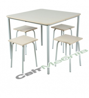 Стіл для їдалень квадратний 4-місний, №6