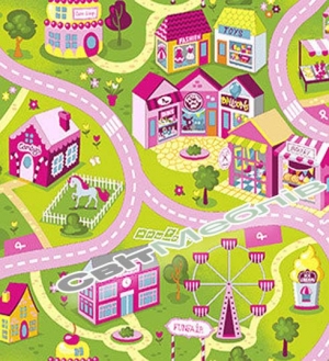 Дитячий килим з дорогою "Світ Таун"