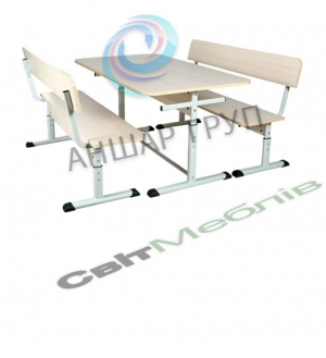 Стіл для їдалень 6 місний на плоскоовальній трубі, №4-6