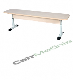 Лава без спинки 3-місна, регульована по висоті, на плоскоовальній трубі, №4-6