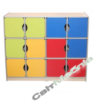 Шафа дитяча з дверками "Мозаїка" закрита