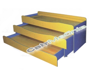 Ліжко дитяче 3-х ярусне без матраців