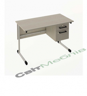 Стіл письмовий на металевому каркасі