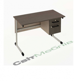 Стіл письмовий на металевому каркасі