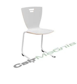 Стілець з суцільногнутим каркасом, з покриттям HPL