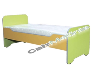 Ліжко дитяче з заокругленими бильцями без матрацу