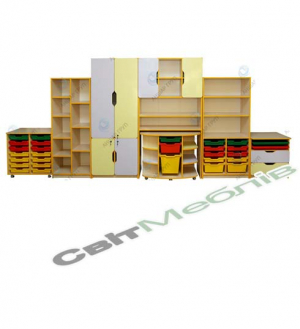 Стінка універсальна"Кмітливчик"елемент відкритий з лотками