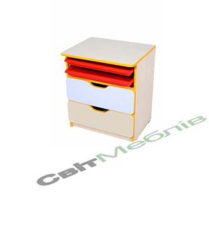 Стінка універсальна"Кмітливчик"елемент з лотками та шухлядами