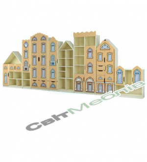 Стінка "Старе місто" №1, з фотодруком (цегляний бежевий)