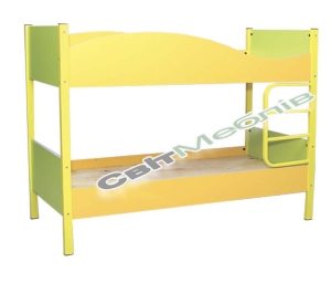 Ліжко дитяче 2-ярусне на металевому каркасі