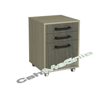 Тумба мобільна з дверкою і 2-ма шухлядами