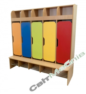 Шафа дитяча 5-місна з фігурними дверима