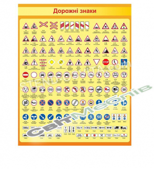 Стенд інформаційний «Дорожні знаки»