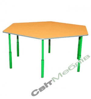 Стіл для садочка шестикутний