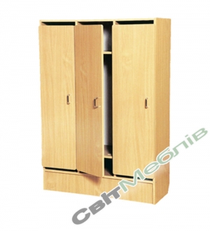 Шафа для дитячого одягу (трьохмісна) бук
