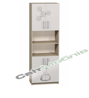 Шафа напівзакрита з чотирма дверцятами з фотодруком