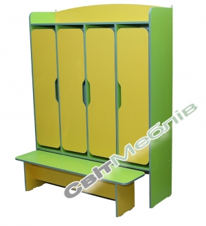 Шафа 4-дверна  з лавкою