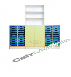 Шафа для зберігання дидакт. матеріалу комб.