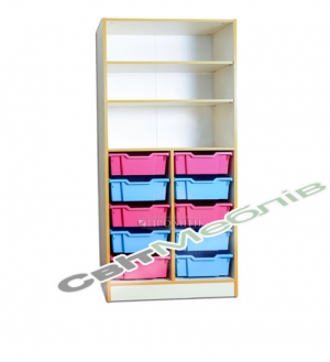 Шафа для зберігання з пласт.шухлядами(10шт.)