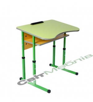 Стіл 1-місний з полицею антиск., № 4-6