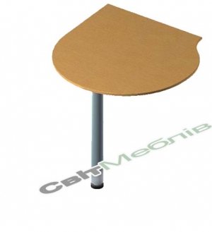 Стіл  приставний на хром. нозі БЮ207