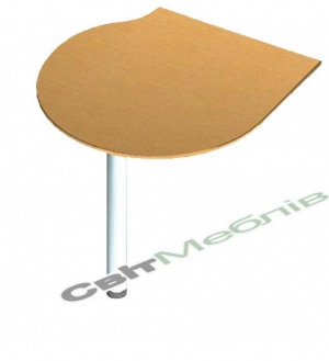 Стіл  приставний на хром. нозі БЮ208