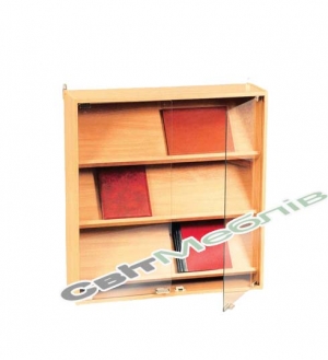 Вітрина настінна зі склян.дверима