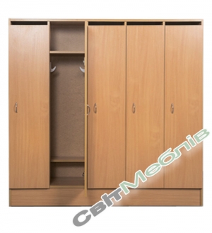 Шафа для дитячого одягу (п'ятимісна) бук
