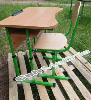 Комплект №4-6, стіл+стілець Т-подібний (мінімальне замовлення від 10 комплектів)