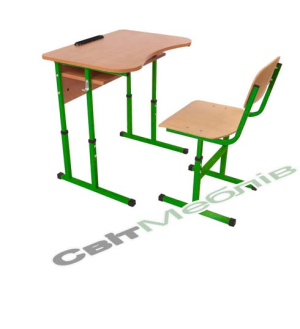 Комплект №4-6, стіл+стілець Т-подібний (мінімальне замовлення від 10 комплектів)