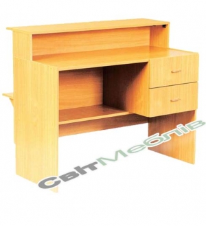 Стіл-кафедра для бібліотеки з надставкою