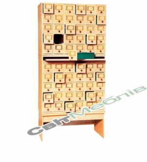 Шафа каталожна на 60 ящиків