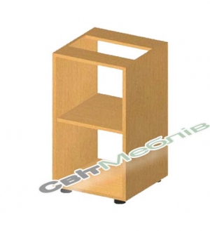 Пенал відкритий на дві полиці нижній БЮ520