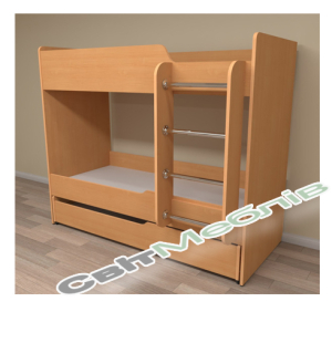 Ліжко дитяче 3-х ярусне  Марічка