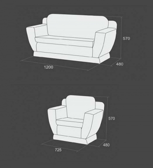 Диван і крісло для дит.садочку №6