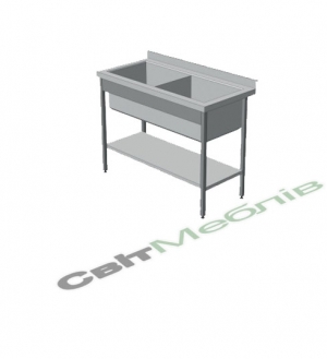 Ванна миюча зварна з полицею