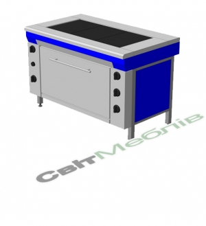 Плита електрична на  3 комфорки з духофою шафою
