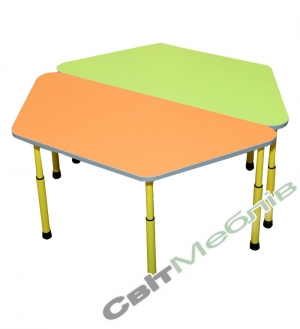 Стіл для садочка трапецевидний