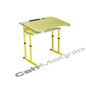 Стіл 1-місний антиск з полицею (№4-6)