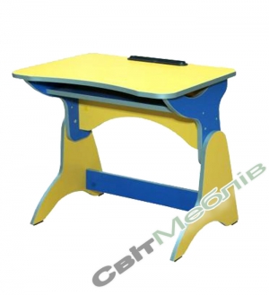 Стіл дитячий 1-місний з полицею