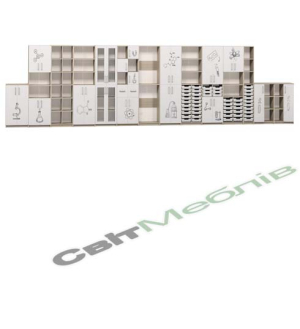 Шафа закрита з лотками з фотодруком