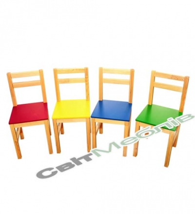 Стілець дитячий дерев'яний №3