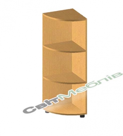 Кутовий елемент з радіус. полицями БЮ508